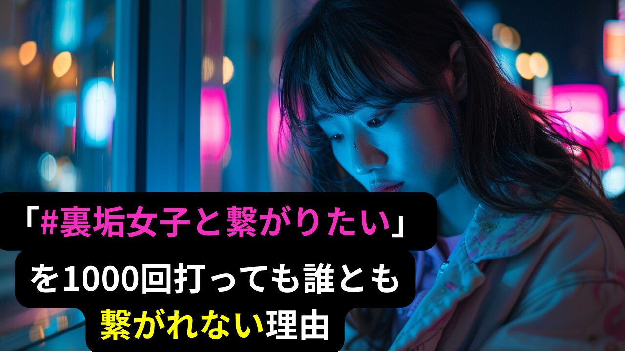 「#裏垢女子と繋がりたい」を1000回打っても誰とも繋がれない理由